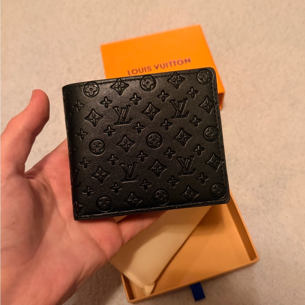 LV Black Monogram Bifold Wallet